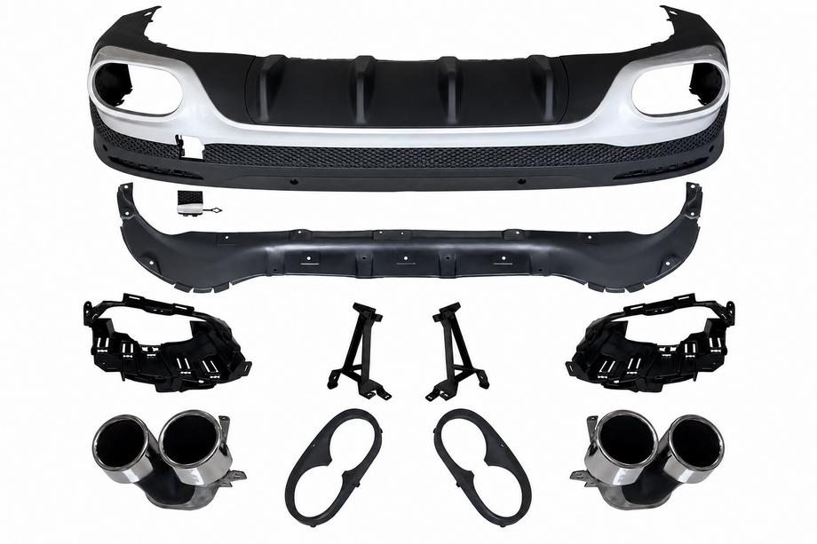 Mercedes GLB X247 2019– Achterdiffuser met uitlaatsierstukken (AMG GLB45 2024 design) Image