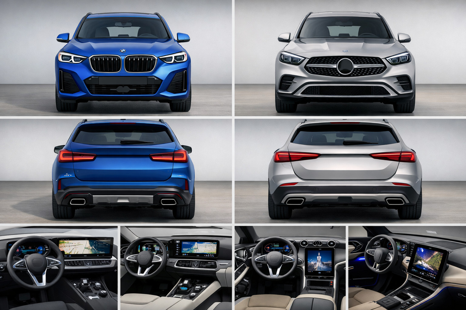 BMW X3 G45 vs Mercedes-Benz GLC X254: design, motoren en uitrusting