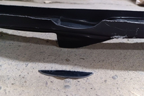 BMW 5 Serie E60/E61 2003–2010 Afgeprijsd: Front lip spoiler DPT v2 (met fins, voor M5 Hamann, hoogglans zwart) foto 2