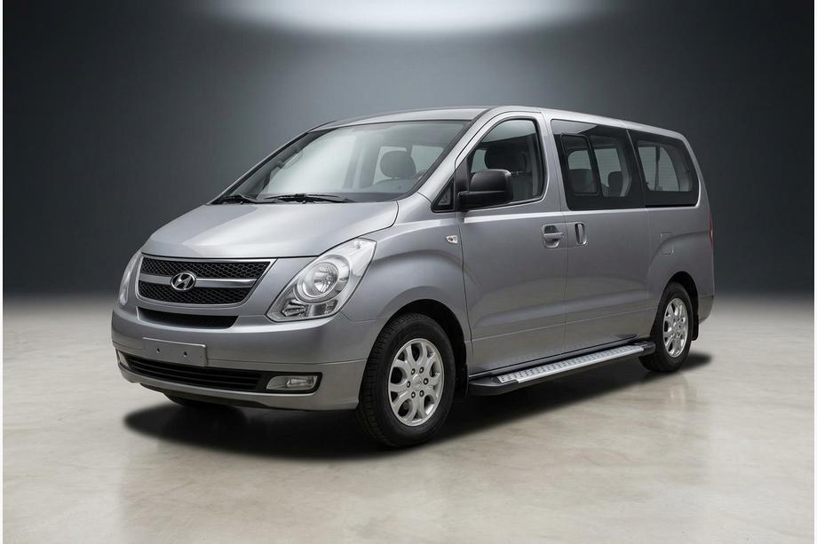 Hyundai H300, H1, Starex 2008–2020 Zijsteps Allmond Grey (2 stuks, aluminium) Image