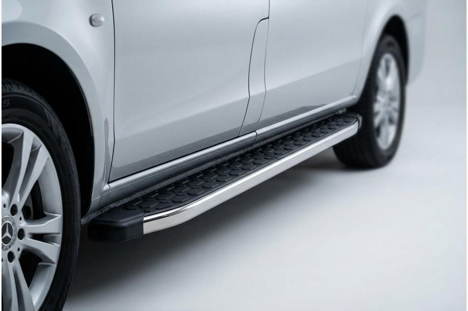 Mercedes Vito/V-klasse W447 2014– BlackLine side steps (set van 2, aluminium) Image