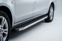 Mercedes Viano 2004–2014 BlackLine side steps (set van 2, aluminium) foto 1