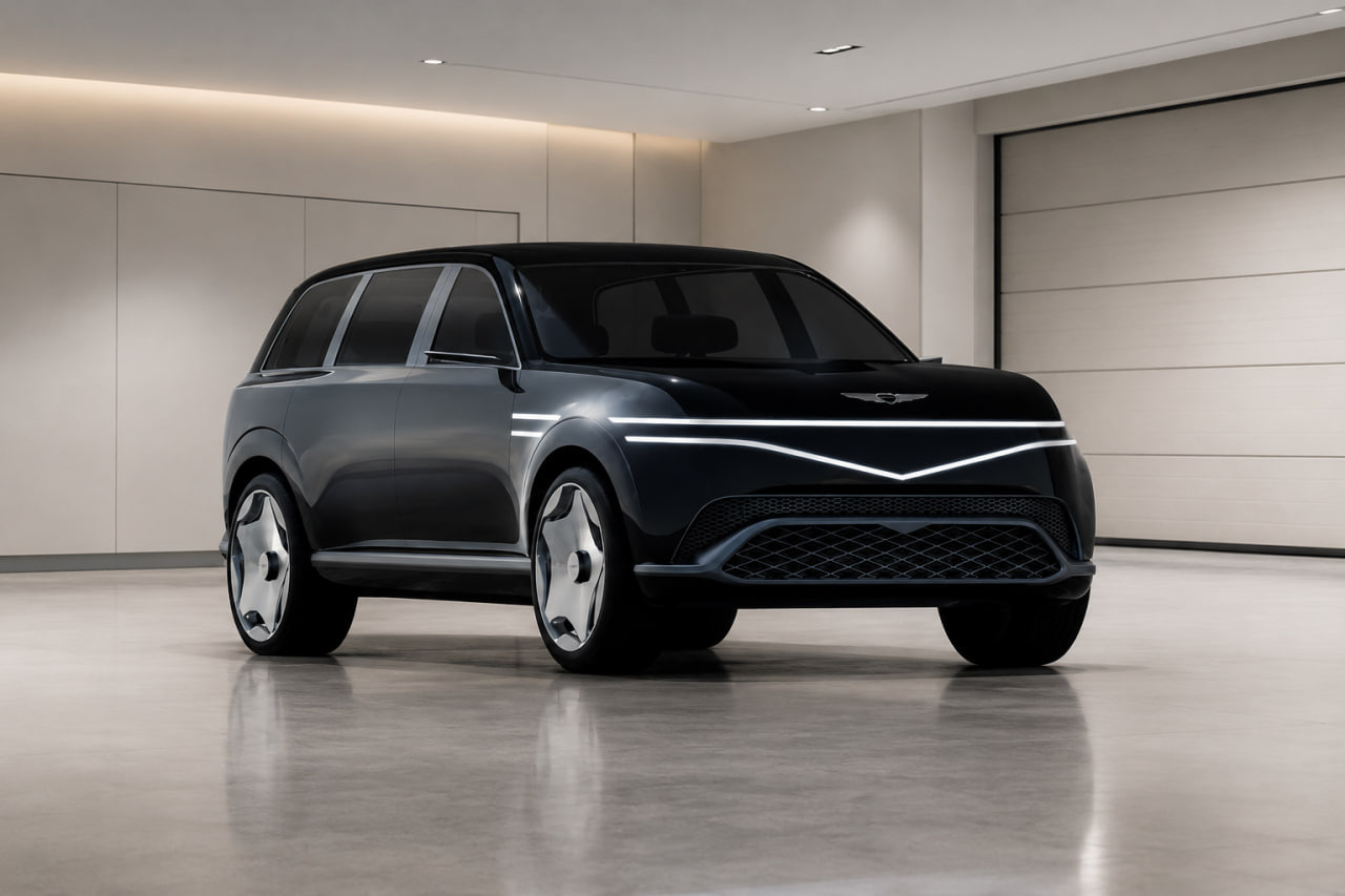 Nieuwe Genesis GV90 gespot tijdens tests: deuren als bij Rolls-Royce