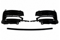 Range Rover IV L405 2013–2021 Front bumper lip spoiler set SVA Black (2018-2021, 3-delig) foto 9