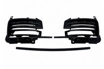 Range Rover IV L405 2013–2021 Front bumper lip spoiler set SVA Black (2018-2021, 3-delig) foto 8