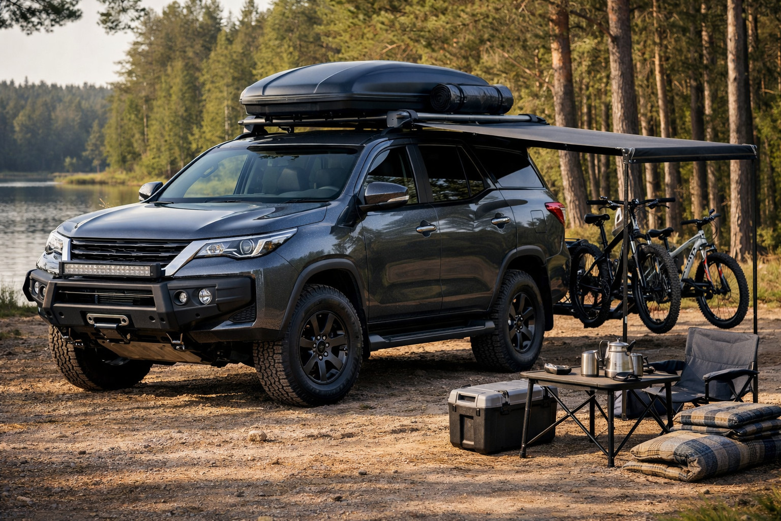 Wat zet je op Toyota Fortuner na aankoop: gezin en buiten