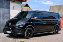 Volkswagen T5 Transporter 2003–2010 Side steps Premium Black (2 stuks, RVS) foto 4