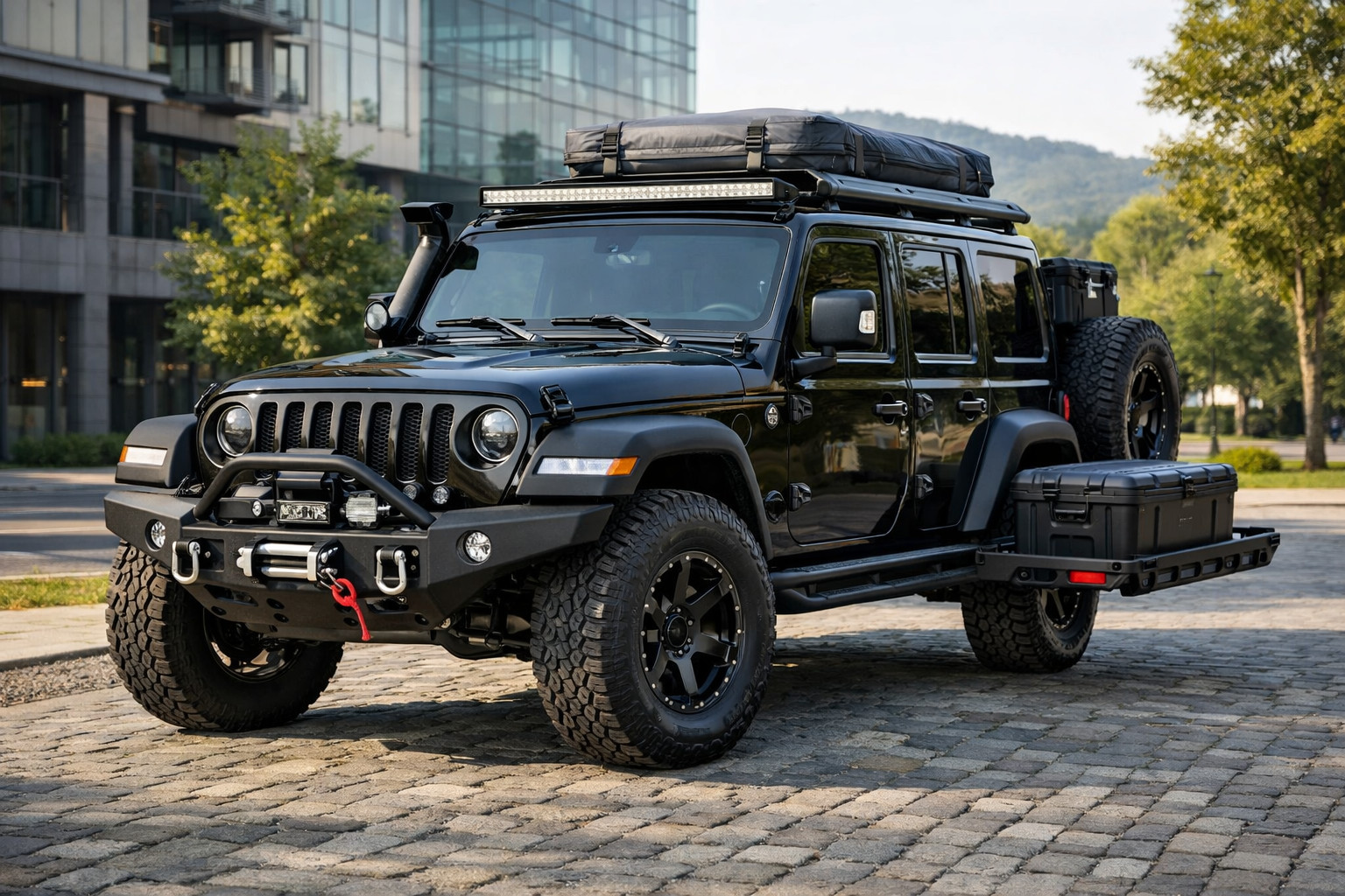 Wat monteer je op een Jeep Wrangler 2018+ voor stad, rijhoogte en trips in de natuur