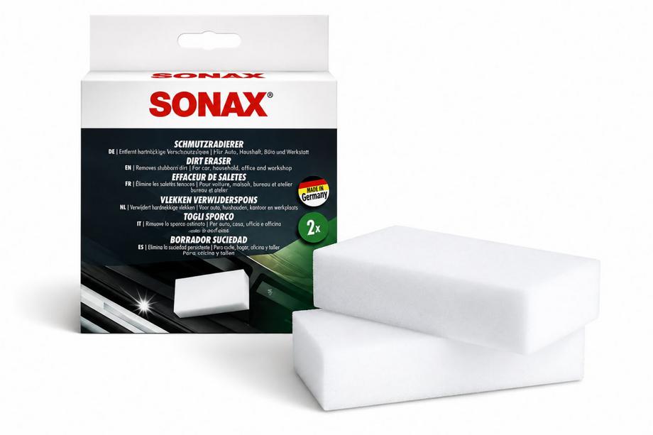 Set melamine reinigingssponzen voor vuile oppervlakken 2 stuks Sonax Foto 1