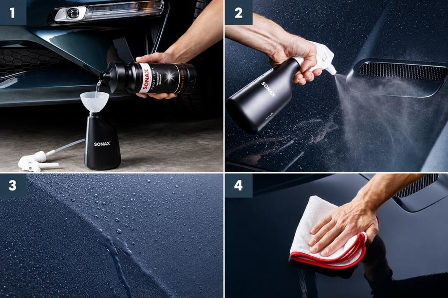 Sonax PROFILINE Waterspot Remover professionele reiniger voor het verwijderen van kalkvlekken van lak 1 L Foto 2