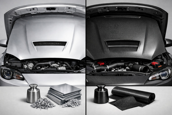 Aluminium of carbon motorkap: wat loont voor vervanging en tuning? Foto 1