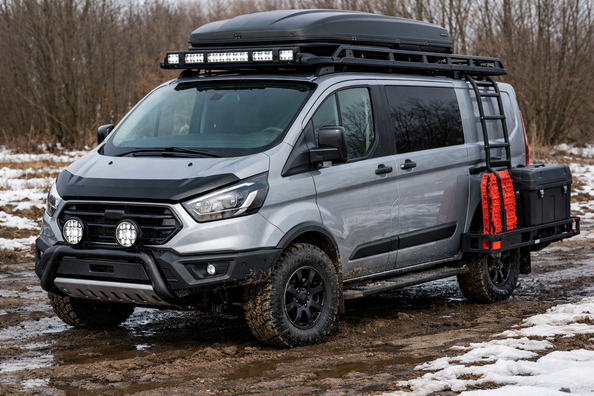Upgradepakket voor Ford Transit Custom voor het modderseizoen