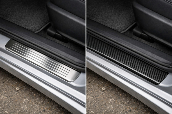 RVS of carbon dorpellijsten: wat is praktischer voor een dagelijkse auto?