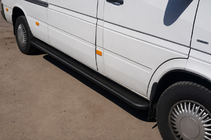Volkswagen LT 1995–2006 Premium Black side steps (set 2 stuks, RVS) foto 3