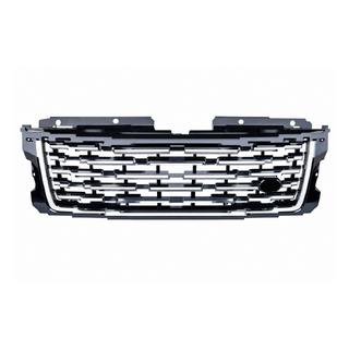 Zwarte radiateurgrille met zilverkleurige sierstrips (facelift 2018→2023) Range Rover IV L405 2013–2021