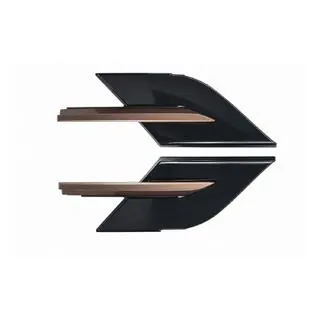 Spatbordroosters zwart/goud