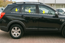 Chevrolet Captiva 2006–2019 Onderste raamlijsten (6 stuks, RVS) foto 1