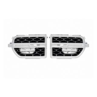 Zilveren spatbordroosters Land Rover Discovery III 2004–2009