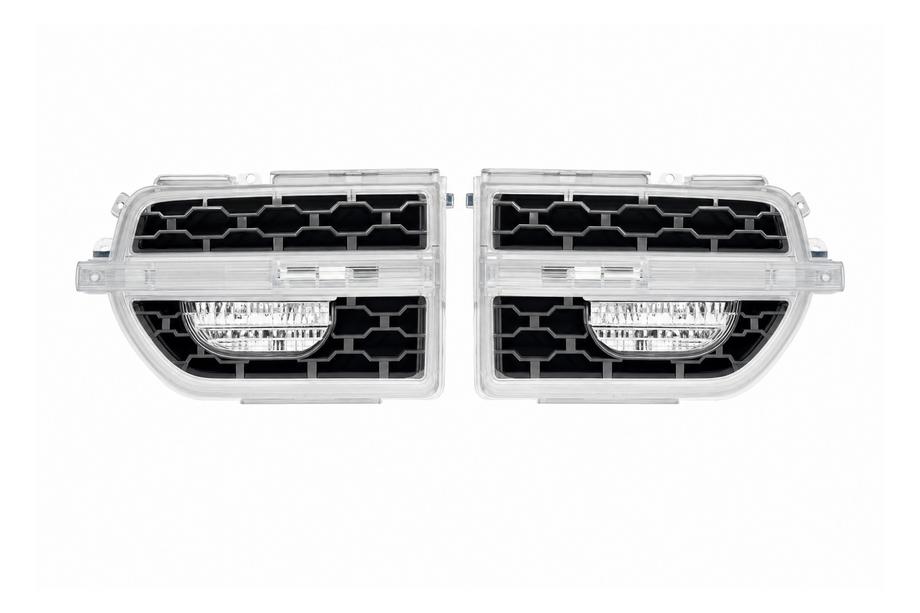 Land Rover Discovery III 2004–2009 Zilveren spatbordroosters Image
