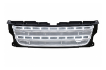 Land Rover Discovery III 2004–2009 Radiateurgrille (facelift D4→D4) zwart frame / zilverkleurig gaas foto 1
