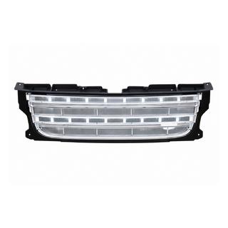 Radiateurgrille (facelift D4→D4) zwart frame / zilverkleurig gaas Land Rover Discovery III 2004–2009