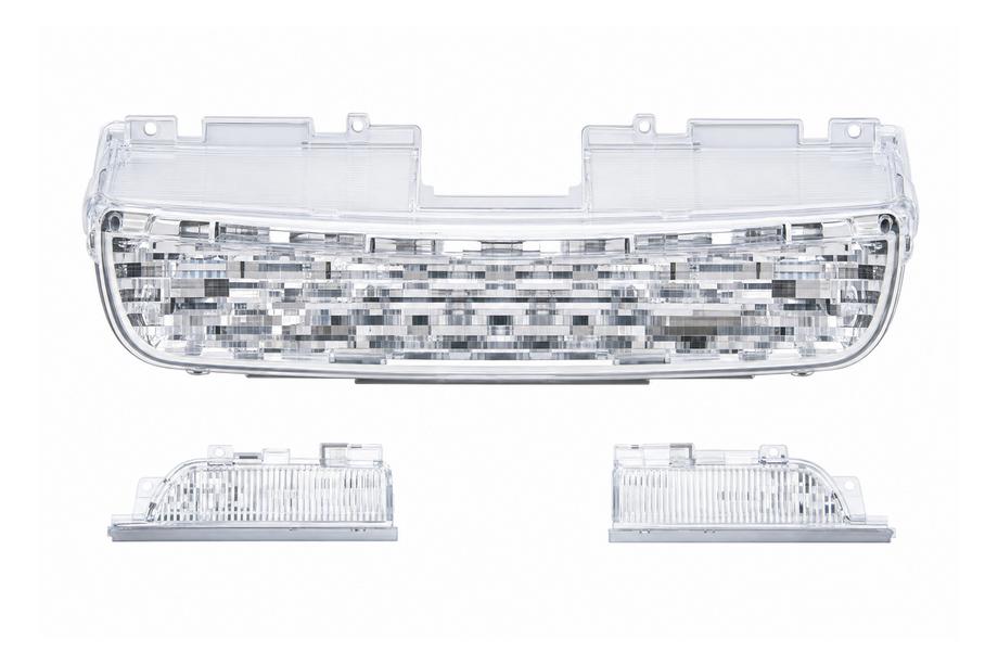 Land Rover Discovery Sport 2014– Zilveren radiateurgrille + spatbordgills Image