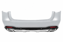 Mercedes GLS X167 2019– Achterdiffuser GLS450 2025-Design (met chromen uitlaatsierstukken) foto 1