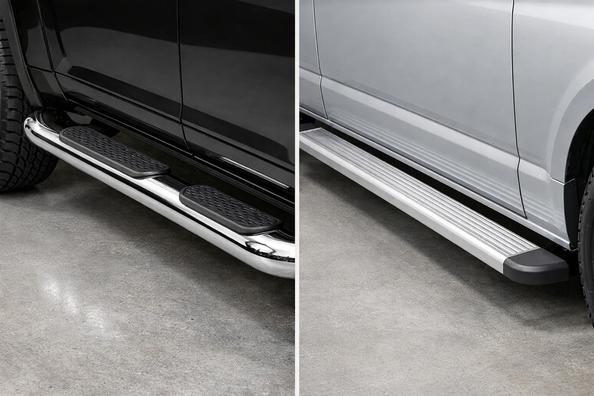 Verchroomde of aluminium side steps: wat kies je voor SUV en bus Foto 1