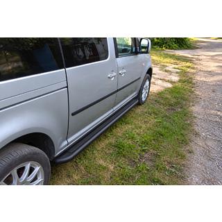 Side steps Premium Black (2 stuks, RVS) Volkswagen Caddy 2004–2010 foto 2