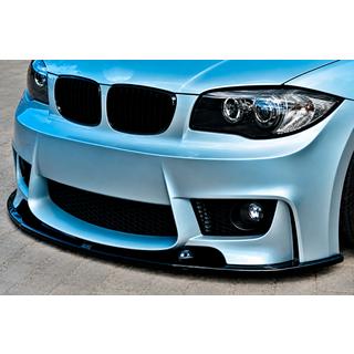 DPT front lip spoiler (voor 1M E87, 2004-2008, hoogglans zwart) BMW 1 Serie E81/E82/E87/E88 2004–2011 foto 1