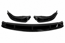 BMW 5 Serie F10/F11 2010–2016 Voorlip spoiler DPT (Voor Base, F10, 2010-2016, hoogglans zwart) foto 2