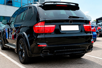 BMW X5 E70 2007–2013 DPT M-Style spoiler (glanzend zwart) foto 1