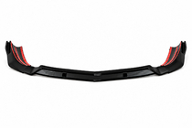 Mercedes A-Klasse W177 2018– Voorbumper lip spoiler DPT V-1 (hoogglans zwart) foto 2