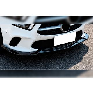 Voorbumper lip spoiler DPT V-1 (hoogglans zwart) Mercedes A-Klasse W177 2018– foto 1