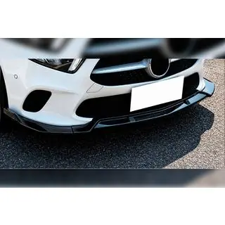 Voorbumper lip spoiler DPT V-1 (hoogglans zwart) foto 1
