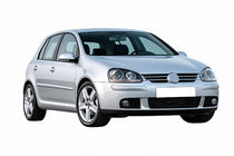 Volkswagen Golf 5 2003–2009 DPT front bumper lip (hoogglans zwart) foto 1