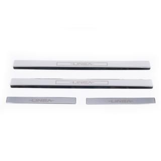 Carmos V1 instaplijsten (4 stuks, RVS) Fiat Linea 2006–2018 foto 4