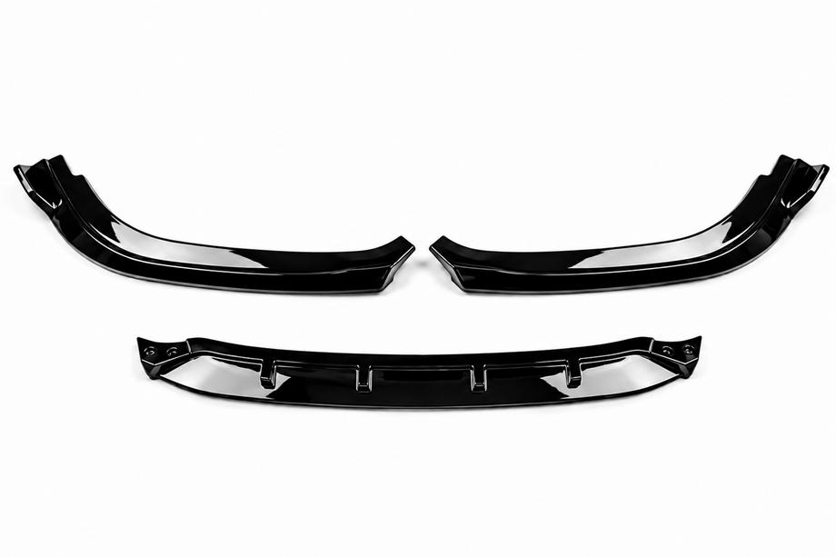 BMW 5 Serie G30/G31 2017–2023 Voorbumper lip spoiler DPT (voor Base 2017-2020, hoogglans zwart, spuitgegoten) Foto 2
