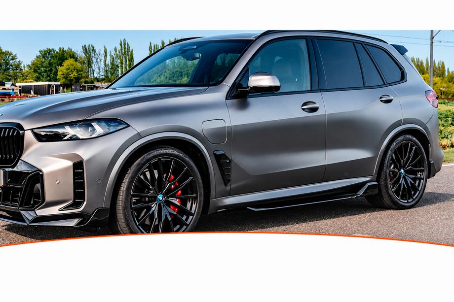 BMW X5 G05 2019–2026 Sideskirt extensions DPT (2023+, glanzend zwart) Foto 1
