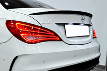 Mercedes CLA C117 2013–2019 DPT spoiler (hoogglans zwart) foto 1