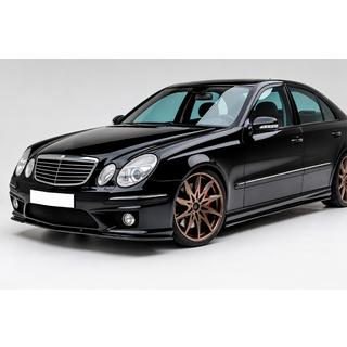 Frontlip DPT (Voor AMG, 2006-2009, hoogglans zwart) Mercedes E-class W211 2002–2009