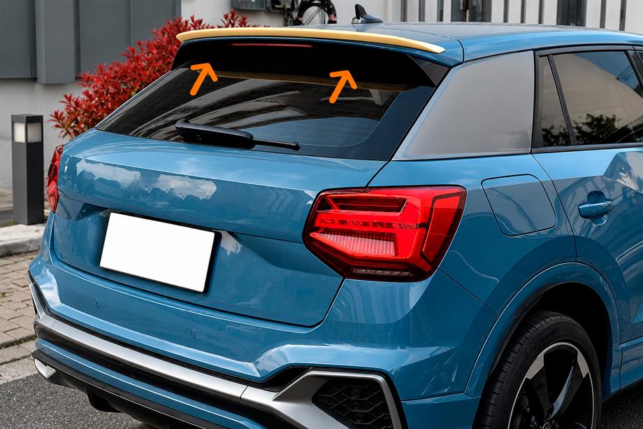 Audi Q2 2016– DPT spoiler (2016-2020, glanzend zwart) Image