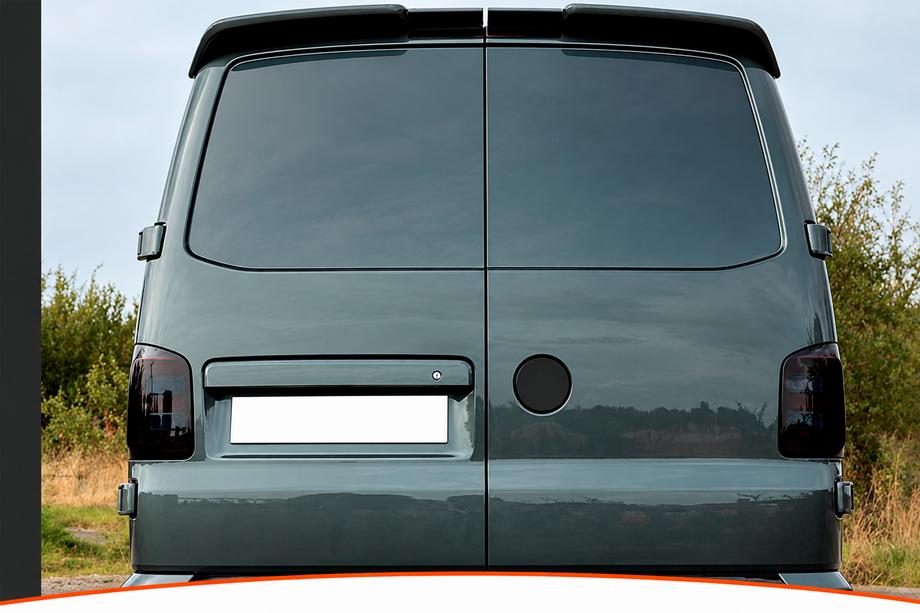 Volkswagen T5 2010–2015 DPT spoiler (openslaande deuren, hoogglans zwart) Image