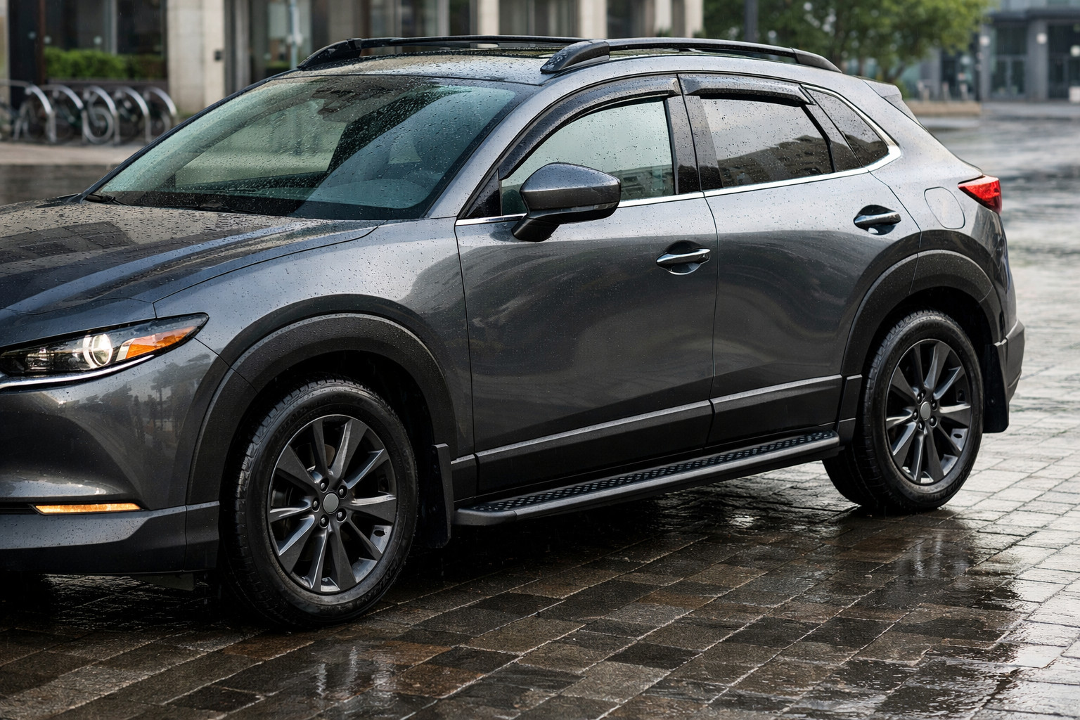Upgradepakket voor Mazda CX-30: stad, regen en schone dorpels