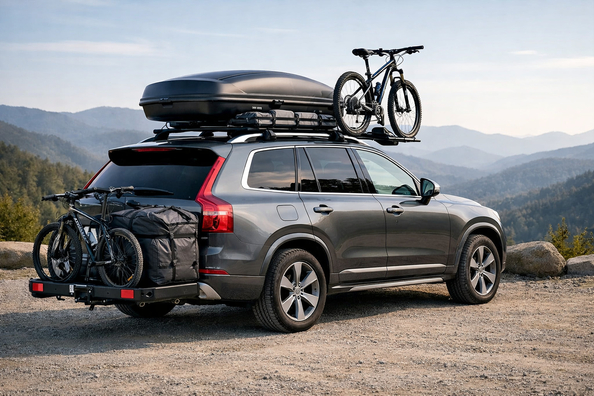 Wat monteer je op een Volvo XC90 voor daklading en lange reizen Foto 1