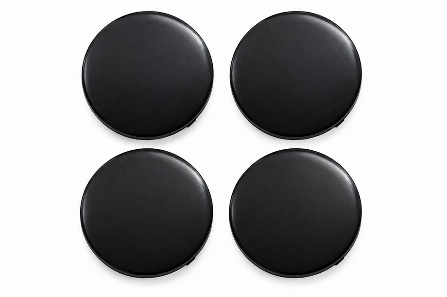 Zwarte naafdoppen (64x62 mm, set van 4) Image