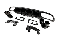 Mercedes E-class W213 2016–2023 Achterdiffuser met uitlaatsierstukken E53-Design Black (voor Base) foto 2