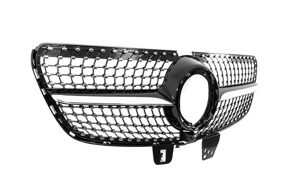 Mercedes Vito/V-klasse W447 2014– Voorgrille Diamond Black (2019-2023 voor V-class) Foto 3