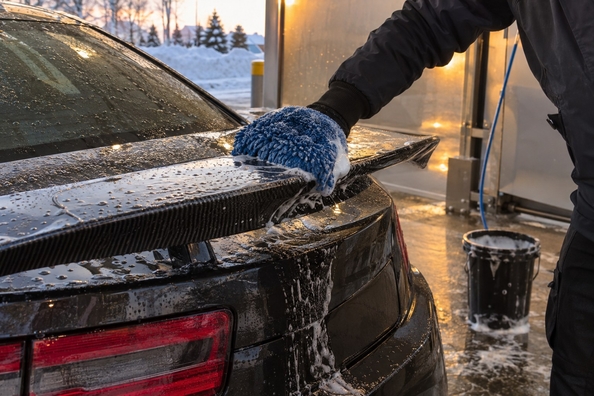 Carbon sierdelen in de winter: zout, wasstraat en vorst zonder waas