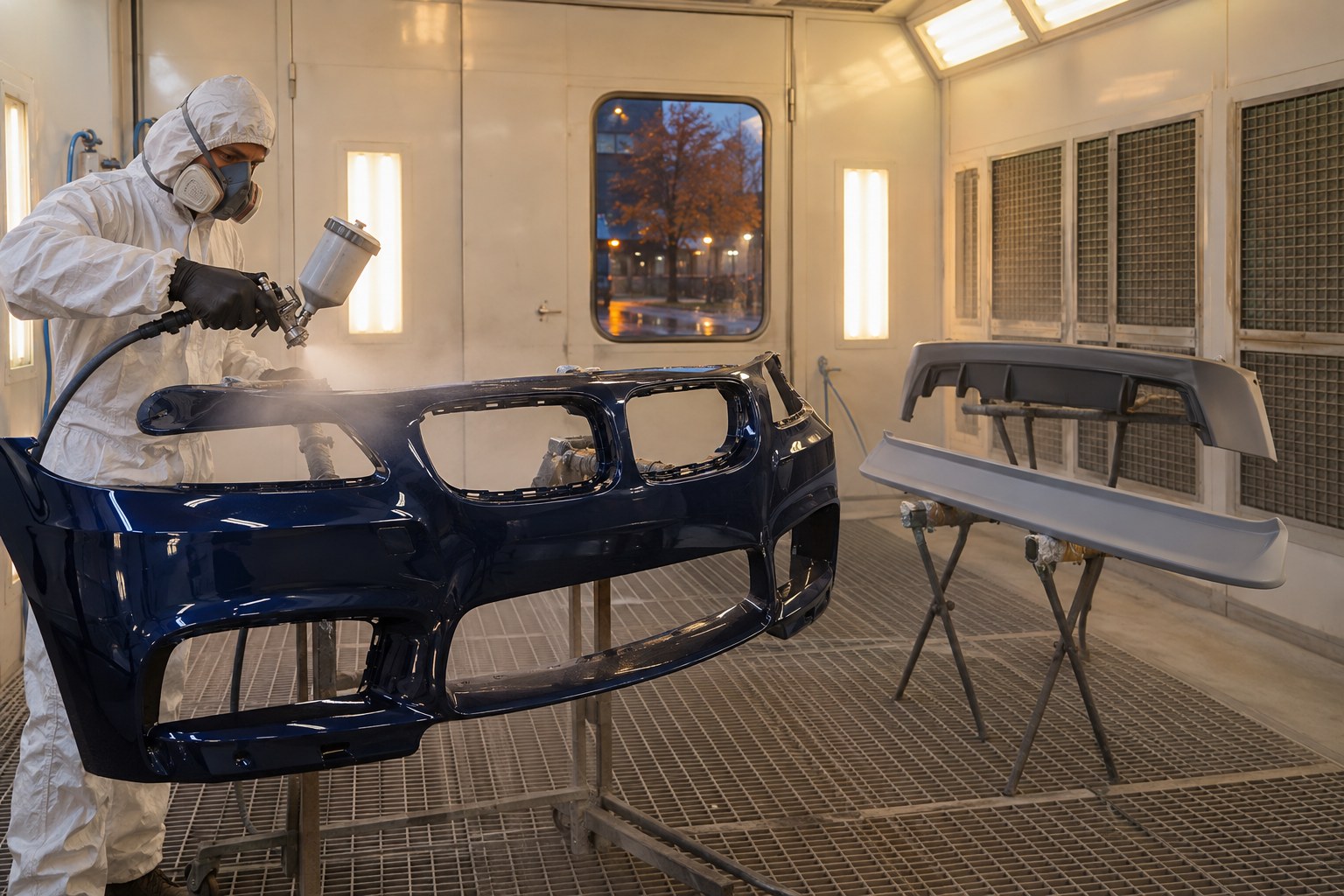 Kun je in de herfst en winter spuiten en een bodykit monteren: temperatuur, droogtijd van primer en lijm